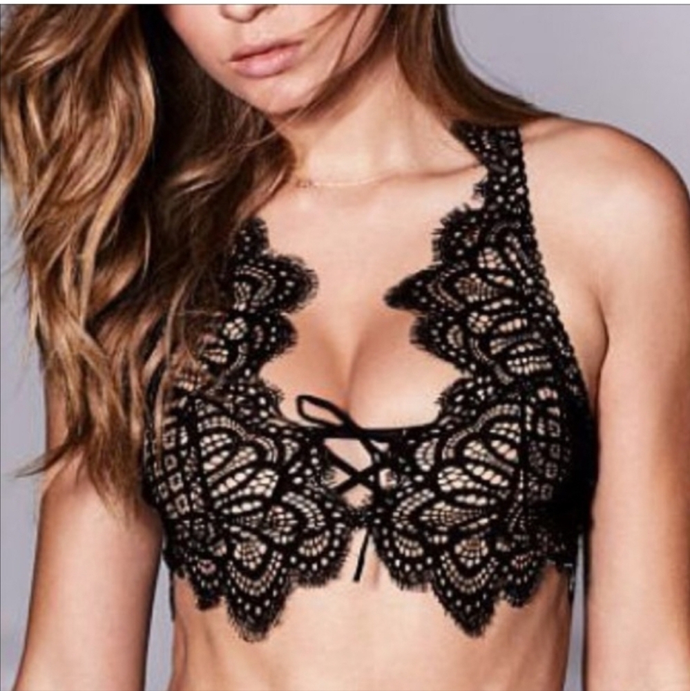 Victoria's Secret Dream Angels Scallop Bralette (XL) & Cheekini Panty (M) Set